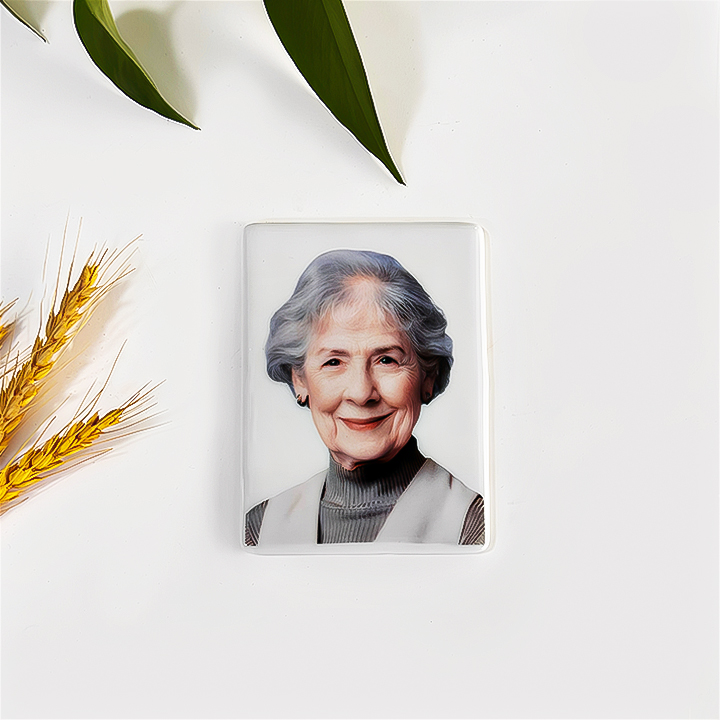 高温墓碑瓷像骨瓷品质方形